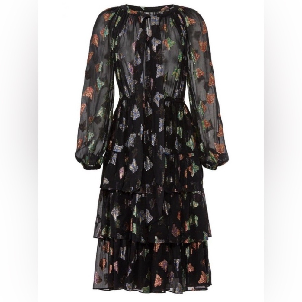 The Kooples Metallic Butterfly Dress
